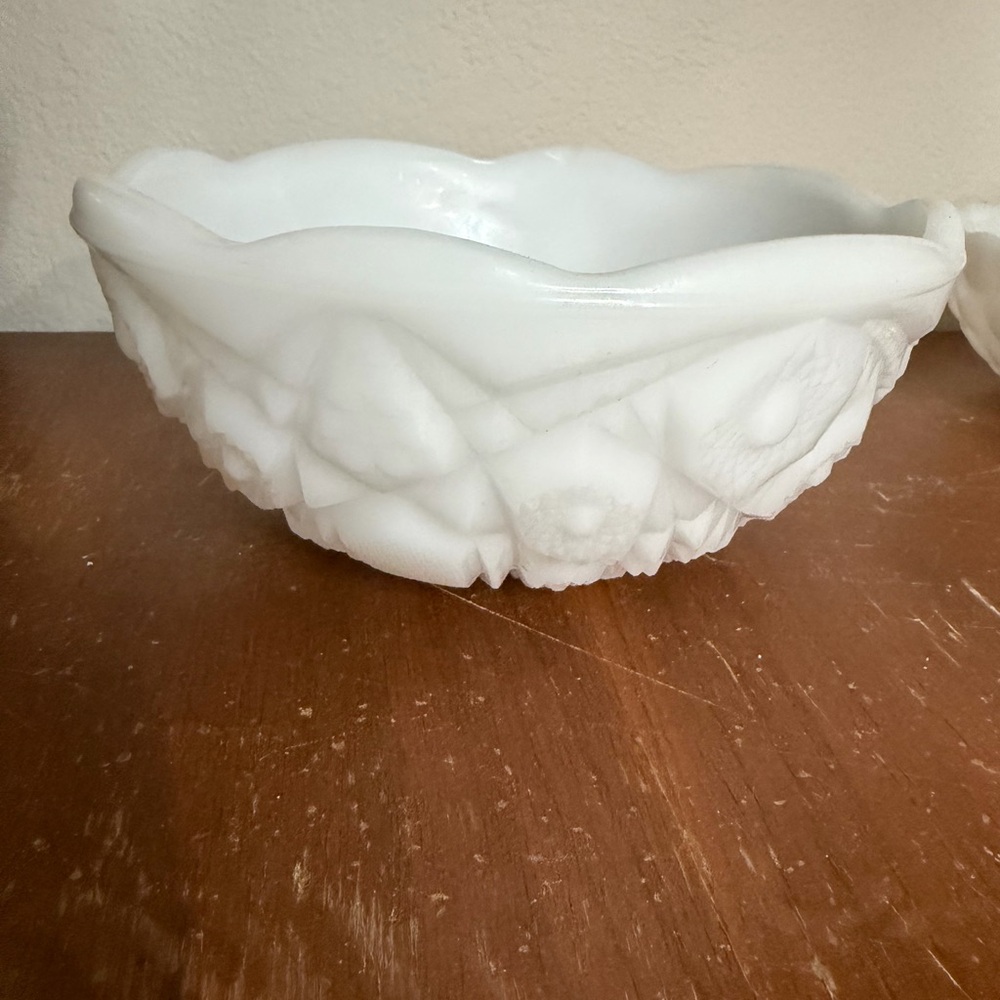 Vintage Toltec by McKee - Milk Glass Bowl‎